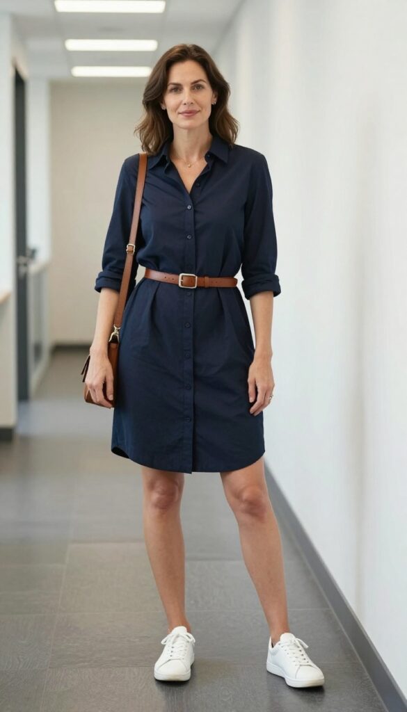 7. The Casual Dress with Sneakers