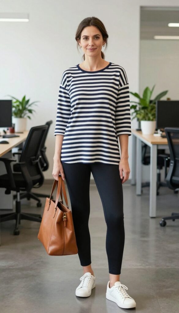 3. Tunic Top and Leggings: Effortless Chic