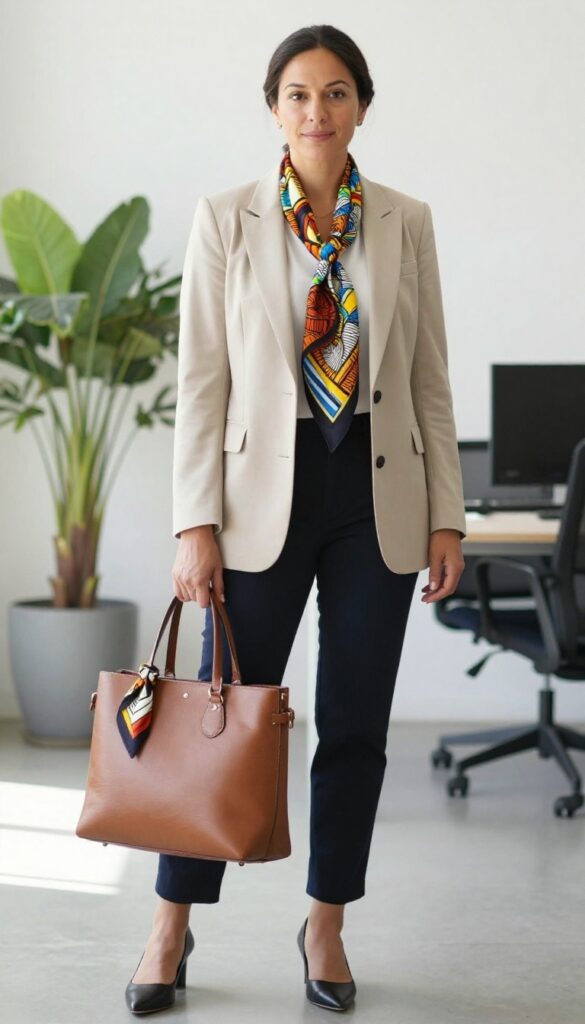 11. Ankara Scarf as a Statement Accessory