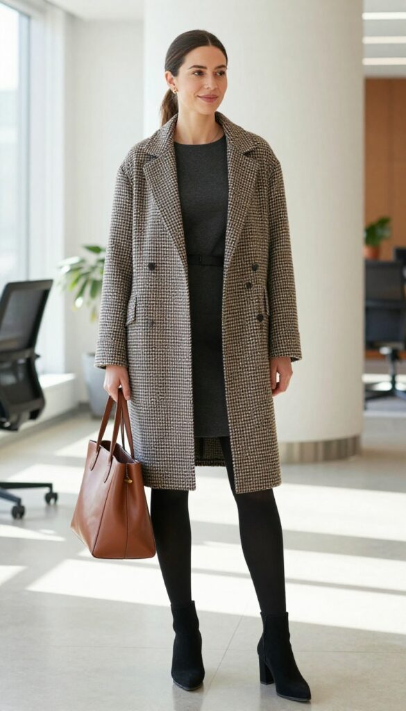 11. The Shift Dress and Statement Coat