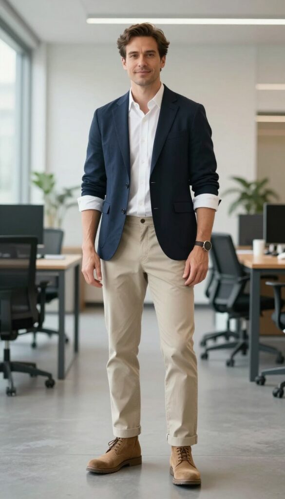 3. The Smart Casual Chino and Blazer Pairing