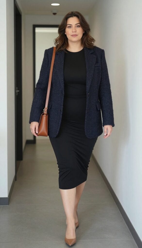 8. The Bodycon Dress + Blazer
