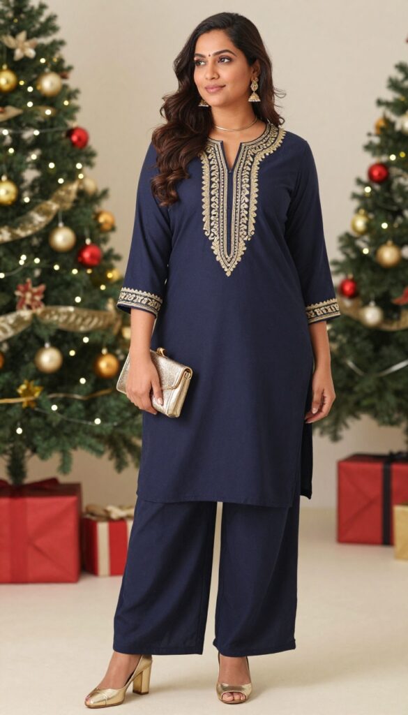 5. Palazzo Suit with Embellished Jacket