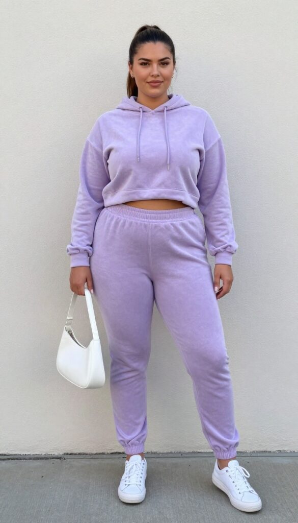 4. Track Suit with a Cropped Hoodie