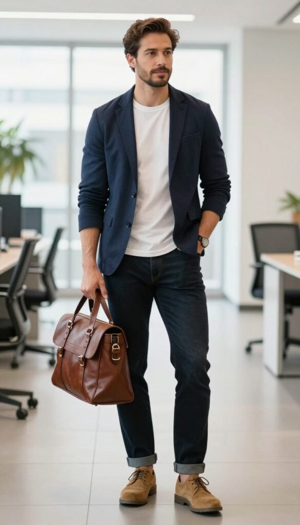 5. The Blazer with Jeans