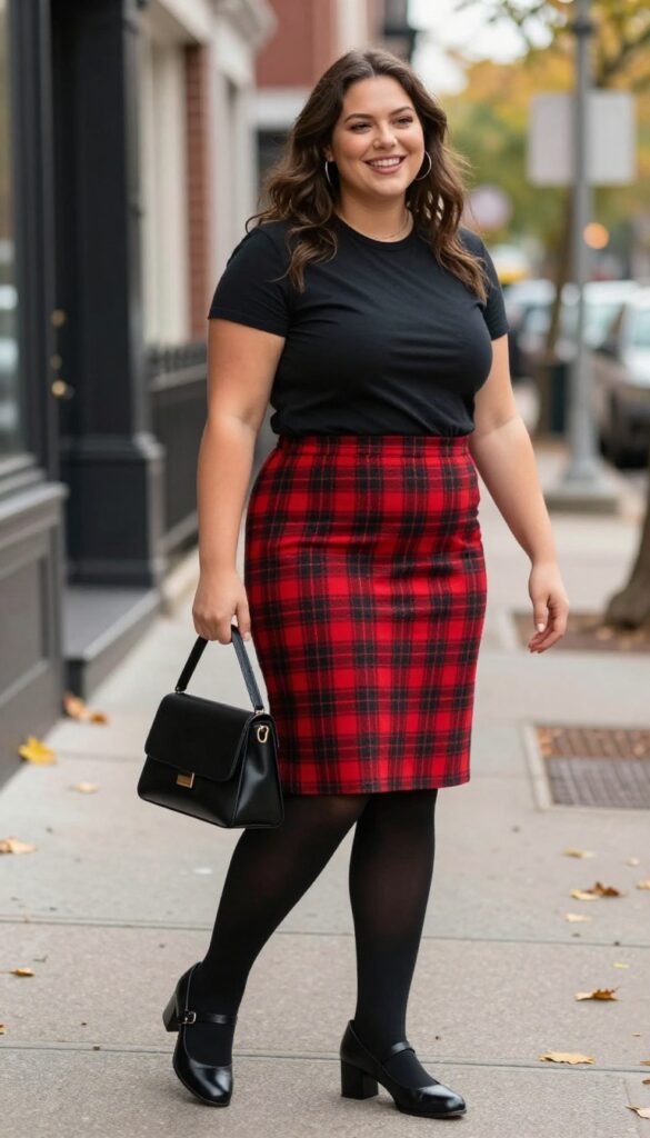 7. Pleated Mini Skirt with a Graphic Tee