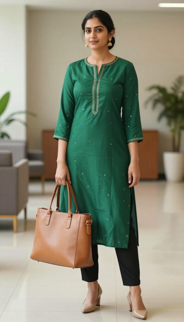 3. Anarkali Kurta with Churidar