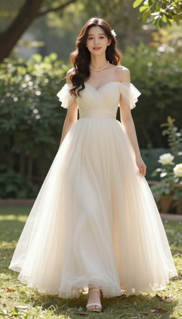 6. Off-the-Shoulder Ball Gown