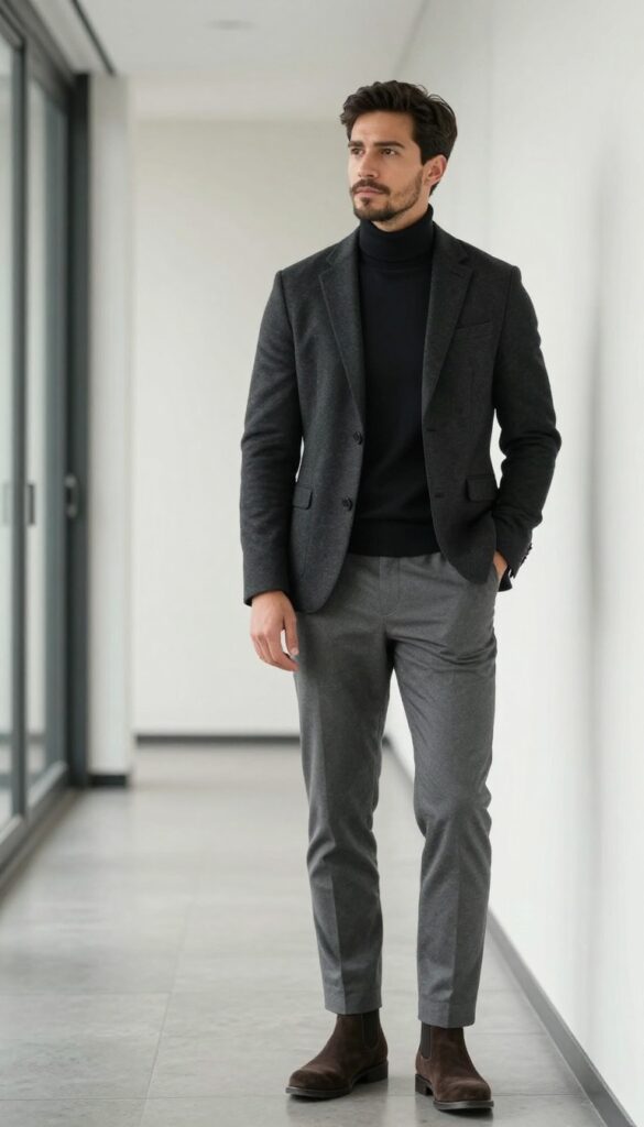 9. The Turtleneck with Blazer