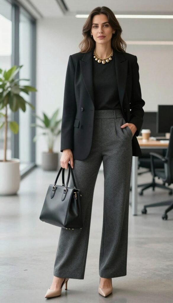 6. The Jumpsuit with a Blazer