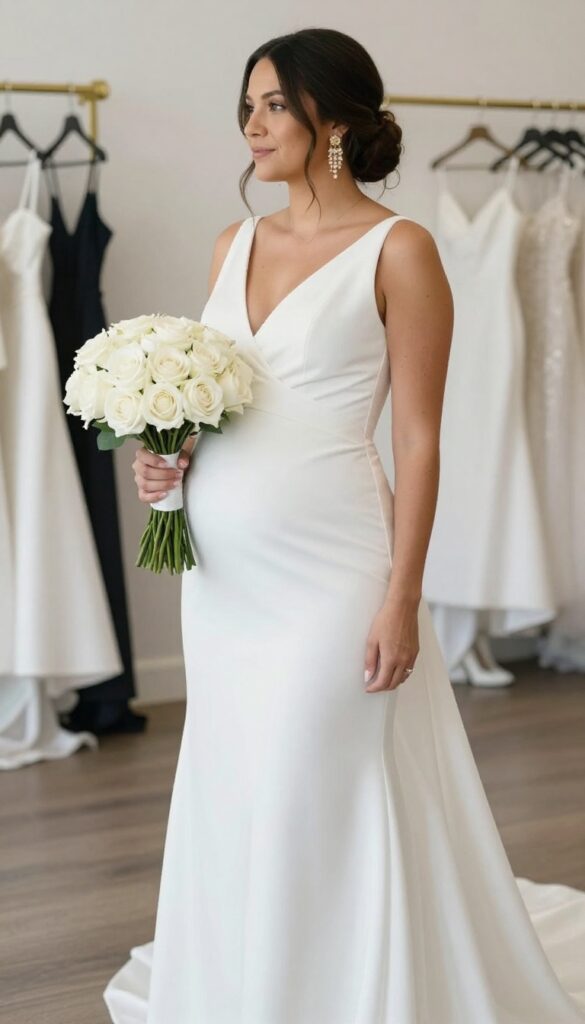 7. Sheath Dress with Side Draping