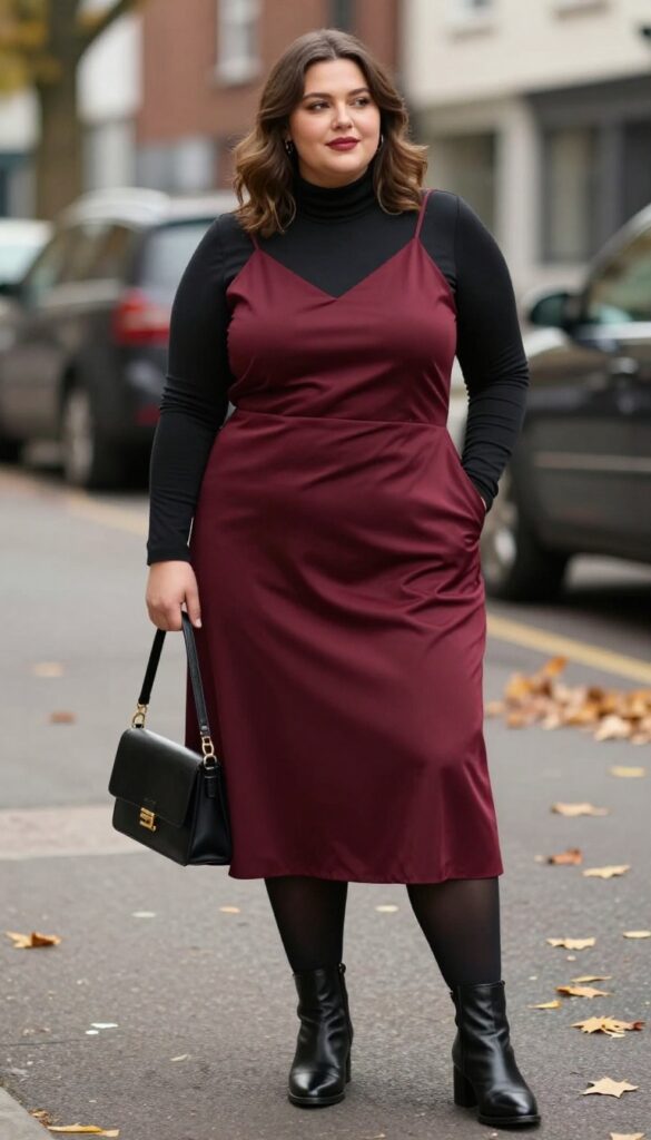 10. Turtleneck Under a Slip Dress