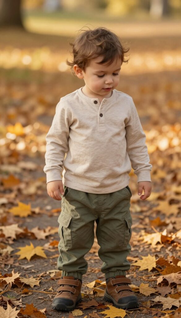13. Henley and Cargo Joggers
