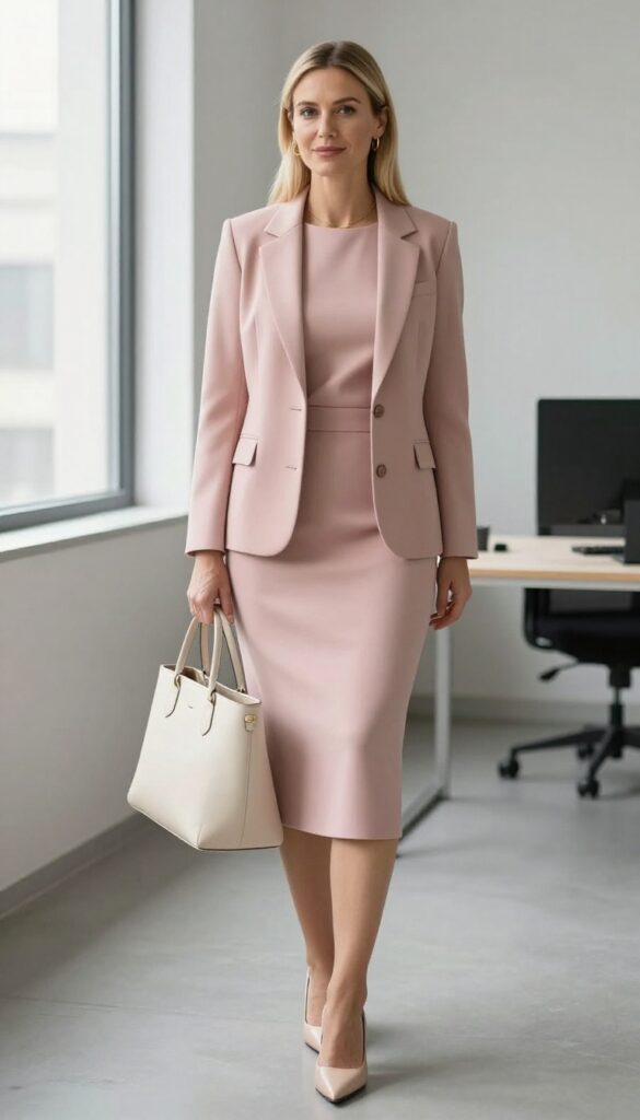 12. The Dress and Blazer Combo in Monochrome