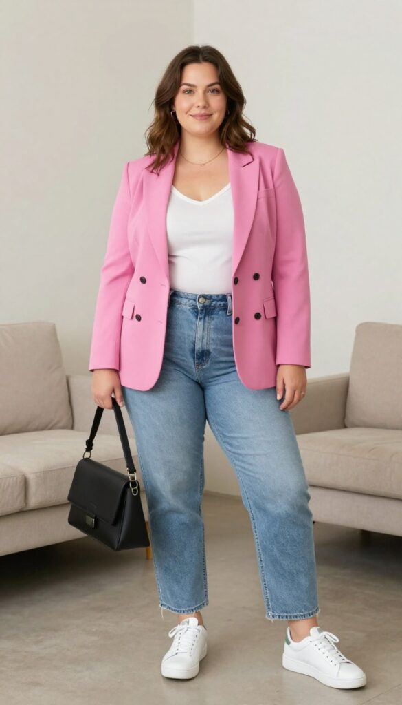 10. Straight-Leg Jeans and a Statement Blazer