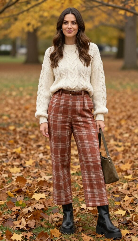 10. Wide-Leg Trousers with a Cozy Sweater