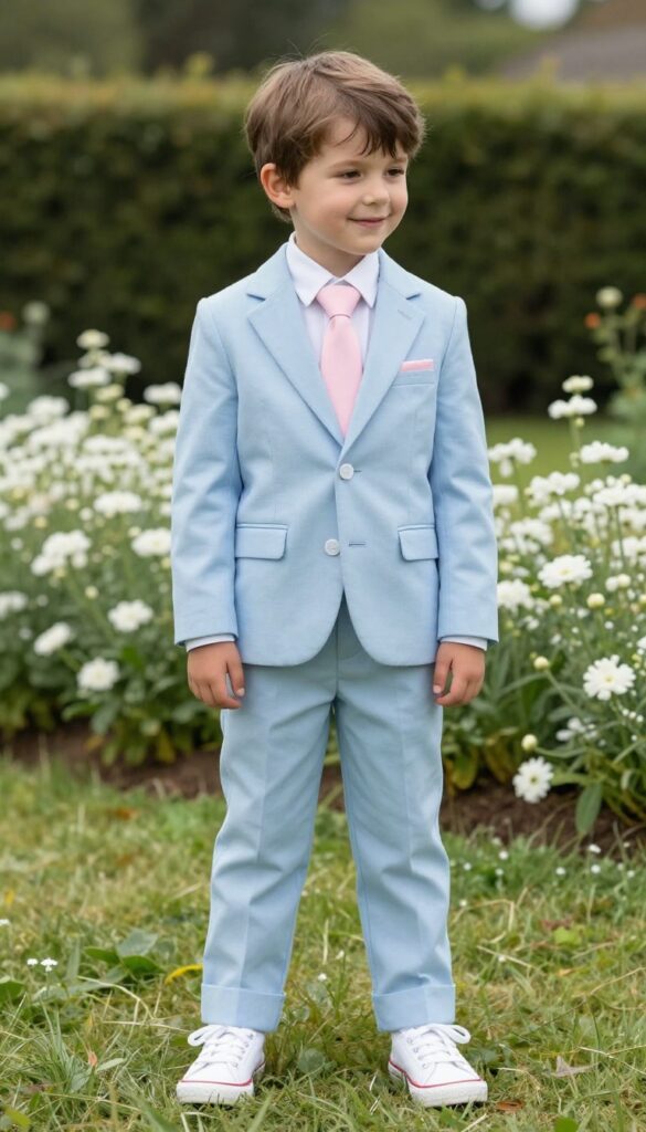 5. Seersucker Suit with a Pastel Tie