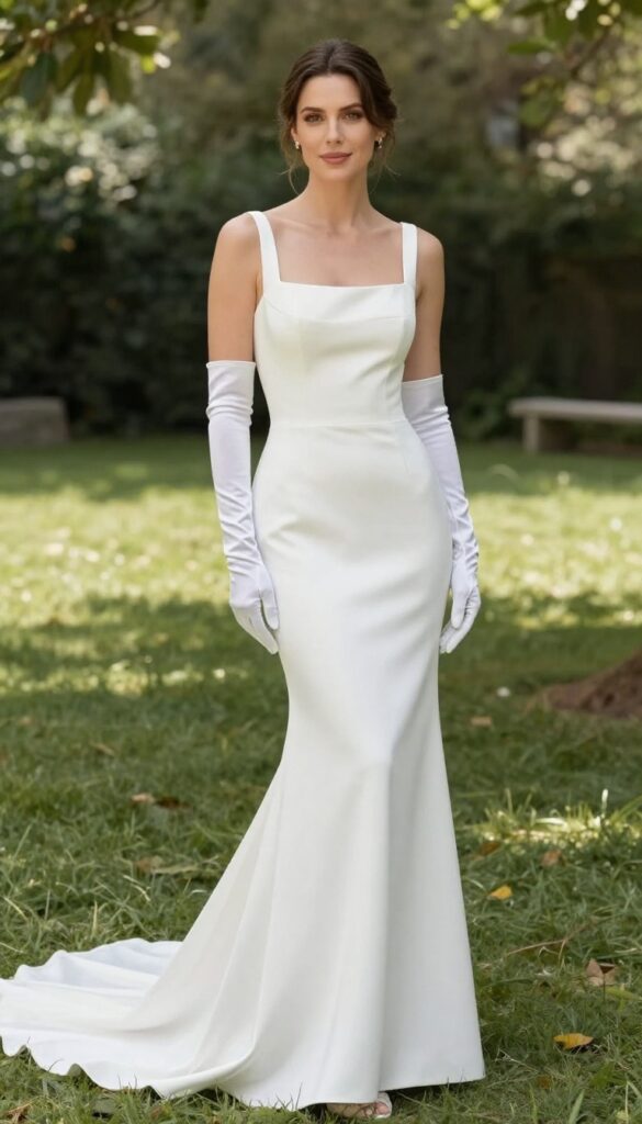 8. Mermaid Dress with Detachable Gloves