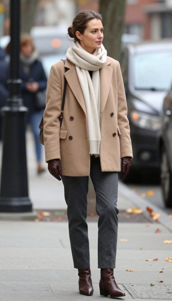 12. Wool Blazer with Cashmere Scarf