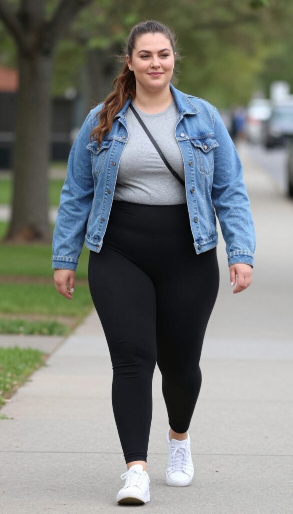 7. Black Leggings + Long Tunic + Sneakers