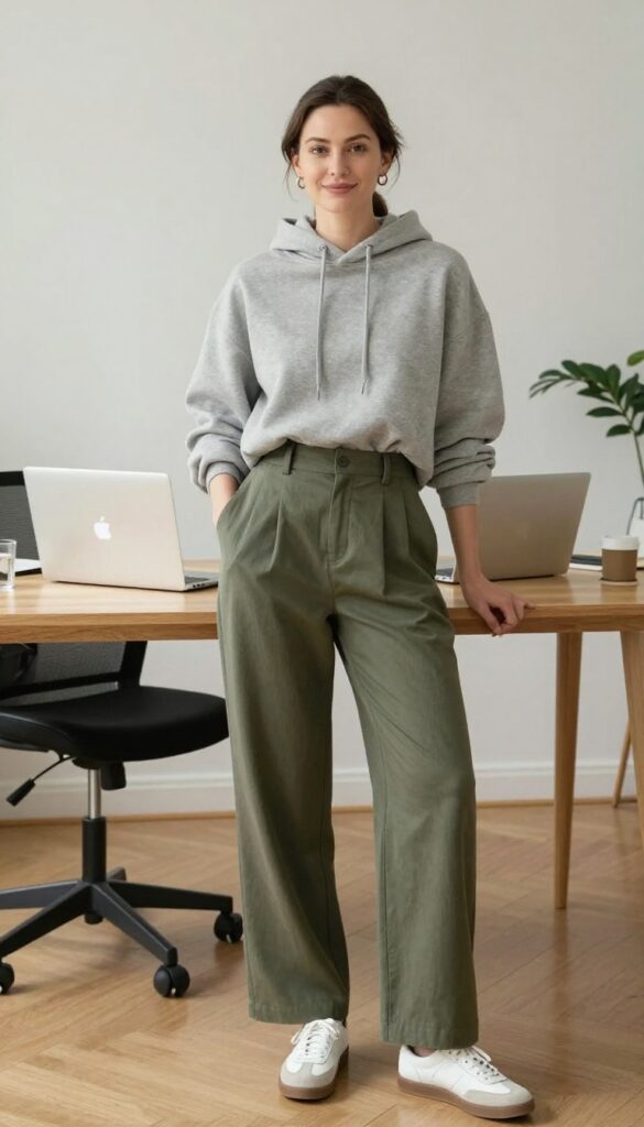8. The Oversized Hoodie and Trousers