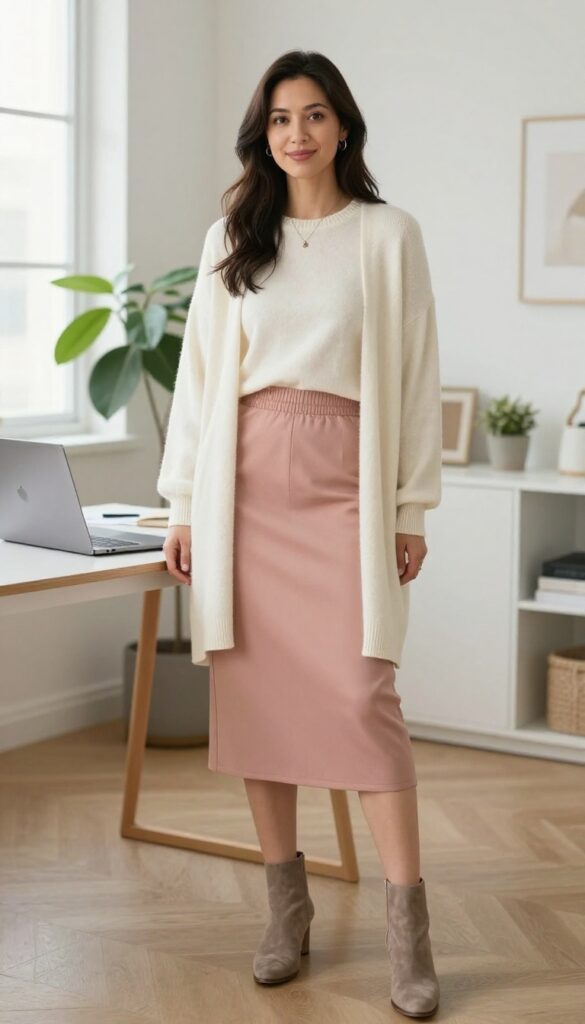 9. The Lightweight Sweater and Skirt