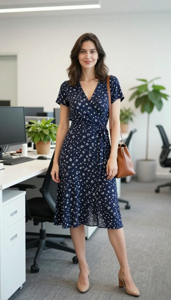 2. The Wrap Dress for Flattering Fit