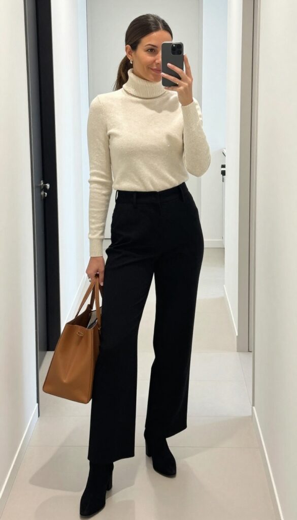 13. Culottes with a Fitted Sweater