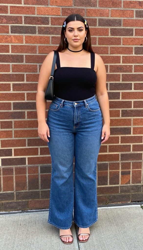 5. Tube Top with a Low-Rise Flared Skirt