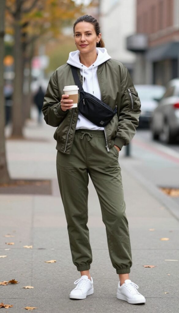 9. Bomber Jacket and Joggers