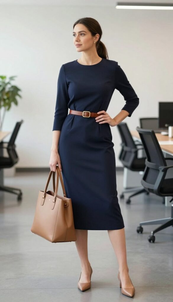 3. The Midi Dress with a Belt