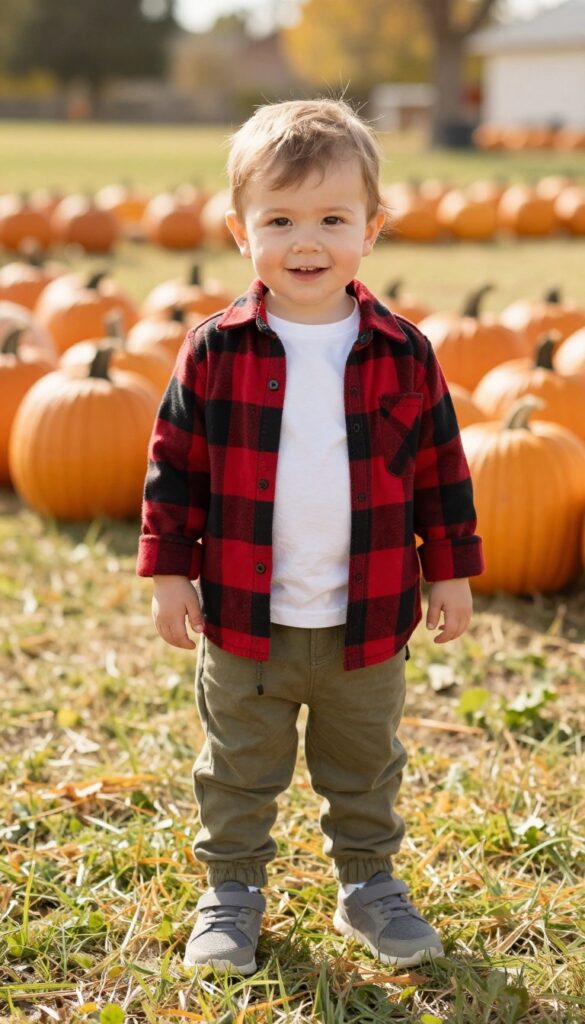 3. Flannel Button-Up and Joggers