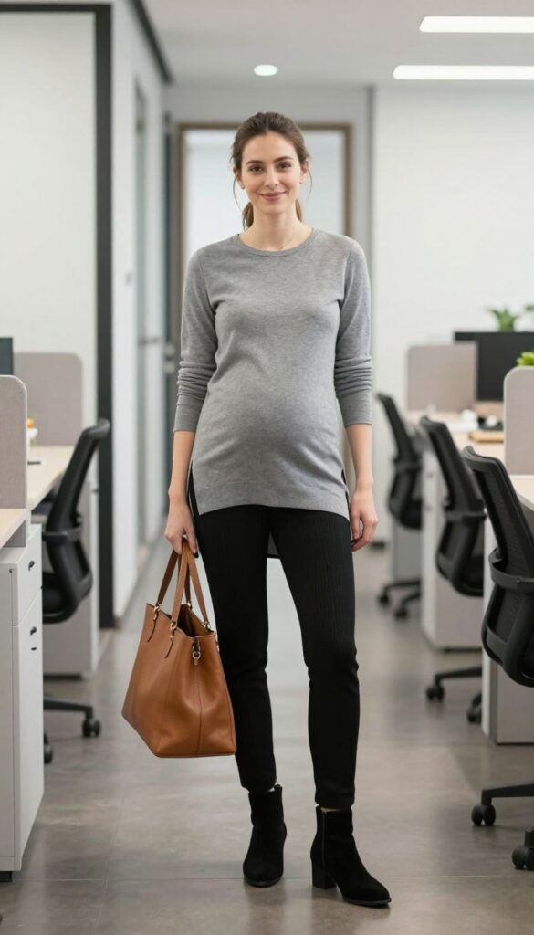 8. Tunic Top with Ponte Knit Pants