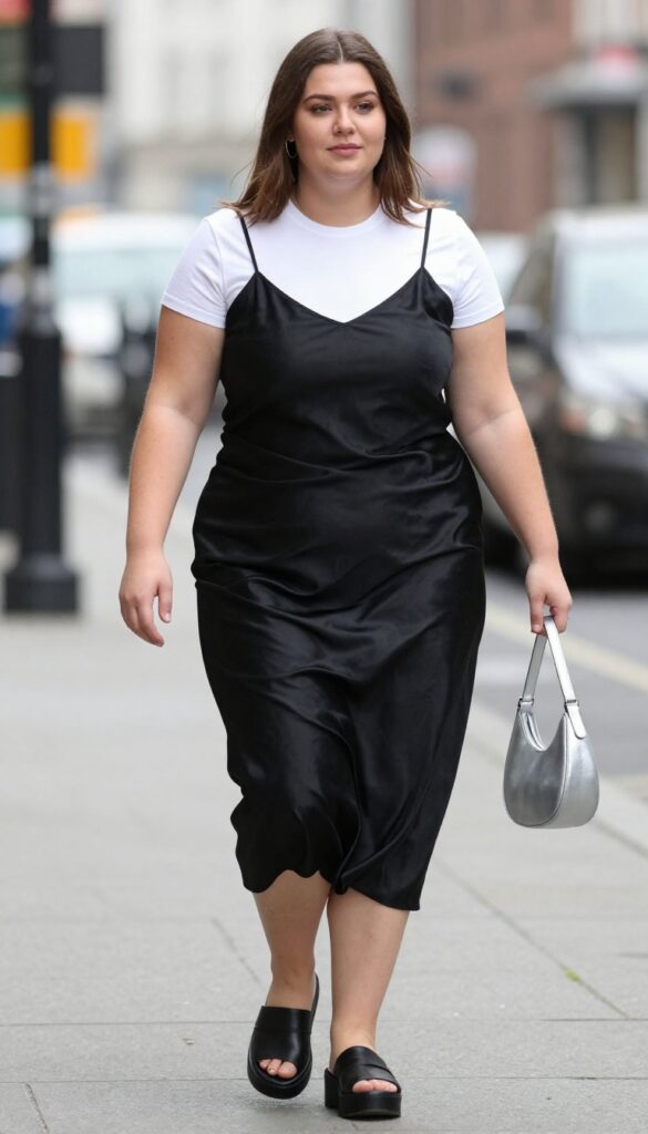12. Slip Dress with a T-Shirt Underneath