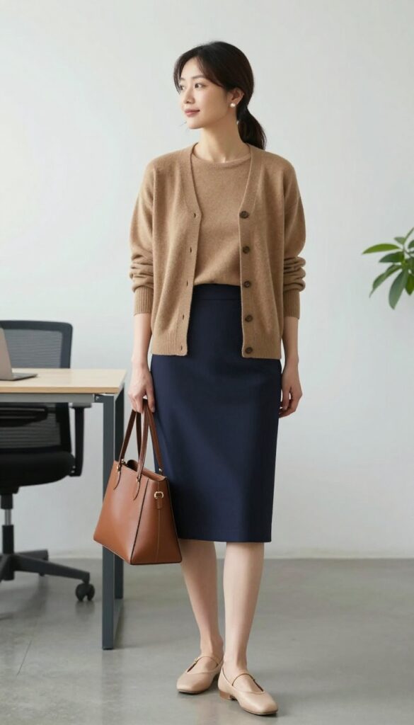 5. Twin Set and A-Line Skirt