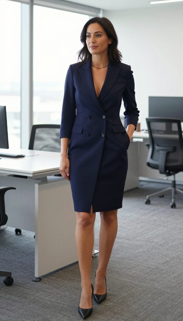9. The Blazer Dress as a Standalone Piece