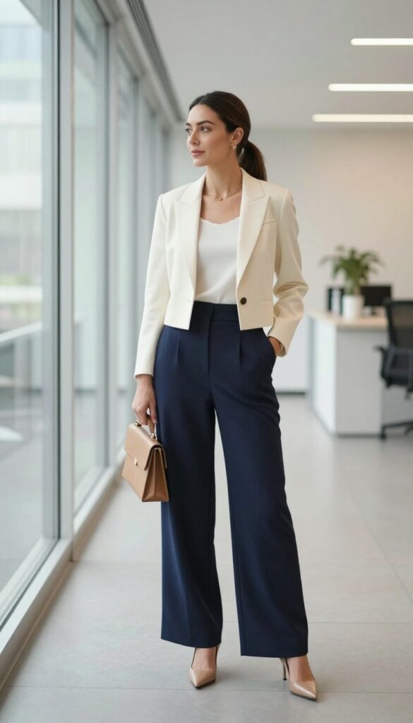 15. The Jumpsuit Alternative: A Wide-Leg Jumpsuit with a Blazer