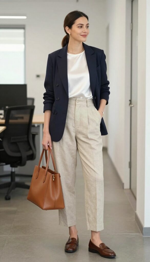 11. Tailored Shorts with a Blazer (for Warm Weather)