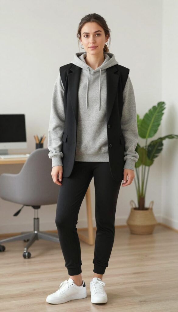 11. Matching Lounge Set with a Blazer