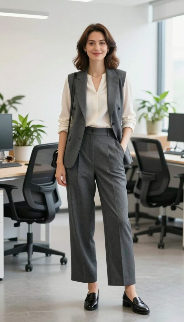 15. Suit Vest with Trousers
