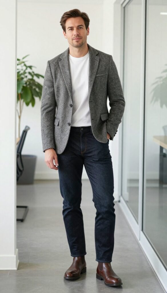 6. The Denim and Sport Coat Weekend-to-Office Transition