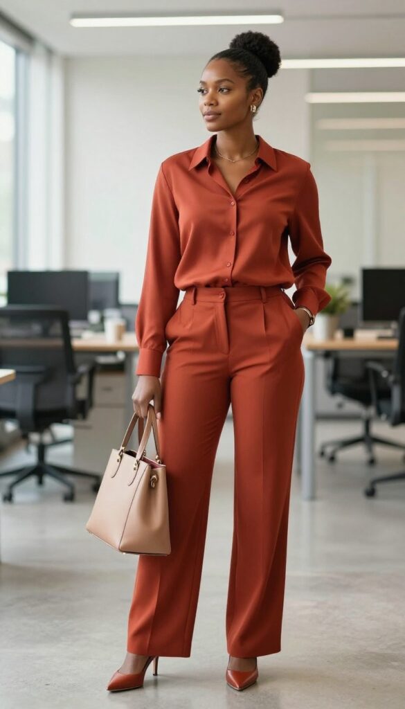 15. Monochrome Look in a Bold Color