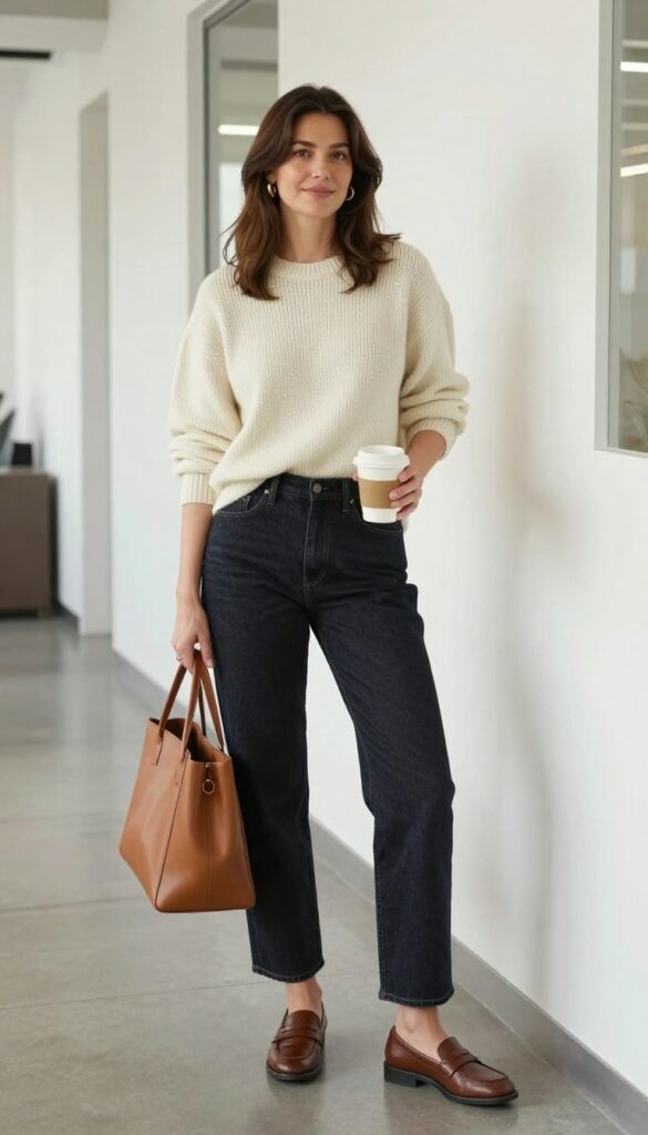 8. Jeans and a Cashmere Sweater