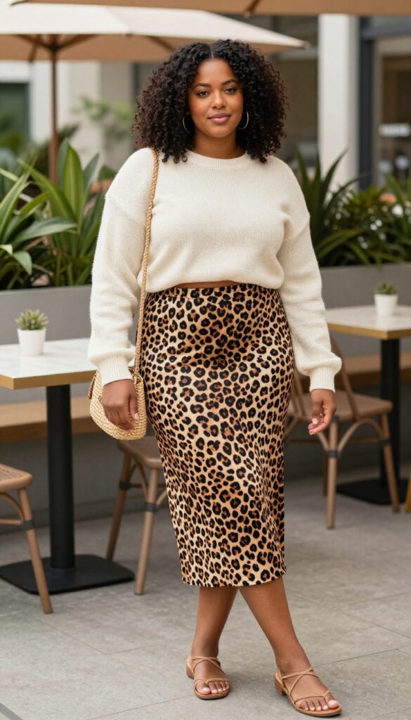 5. Midi Skirt + Cropped Sweater