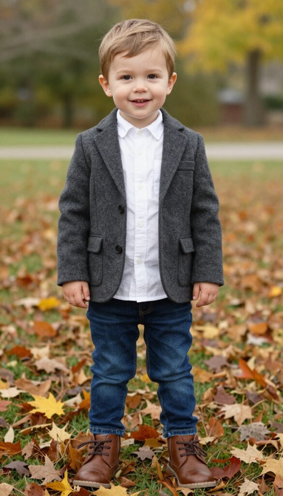 10. Wool-Blend Blazer and Dark Jeans