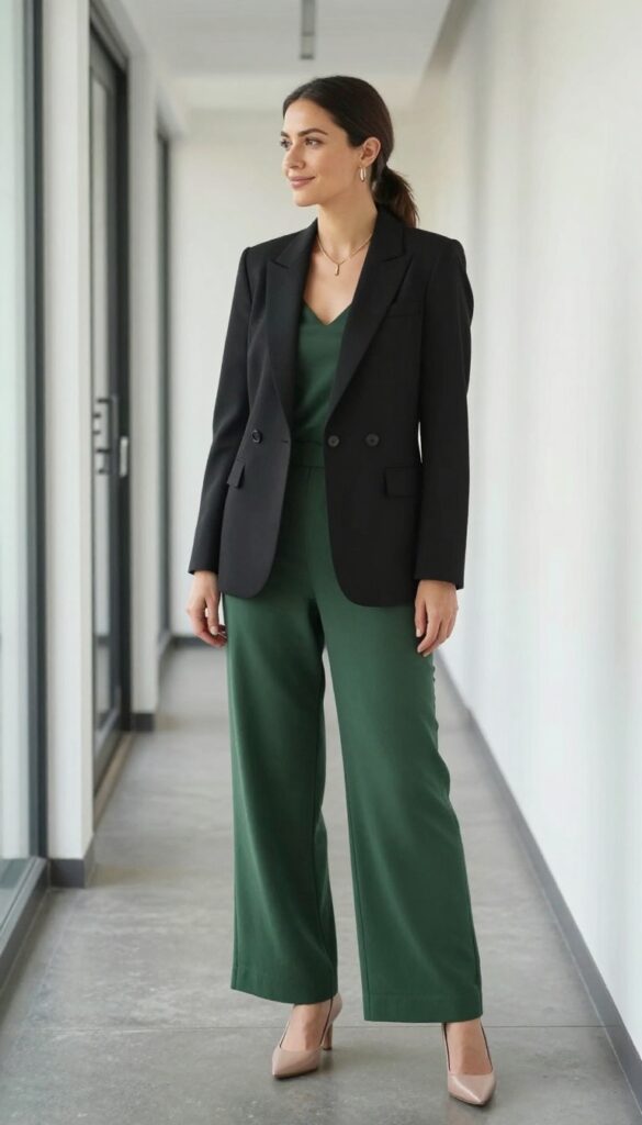 8. Jumpsuit with a Blazer