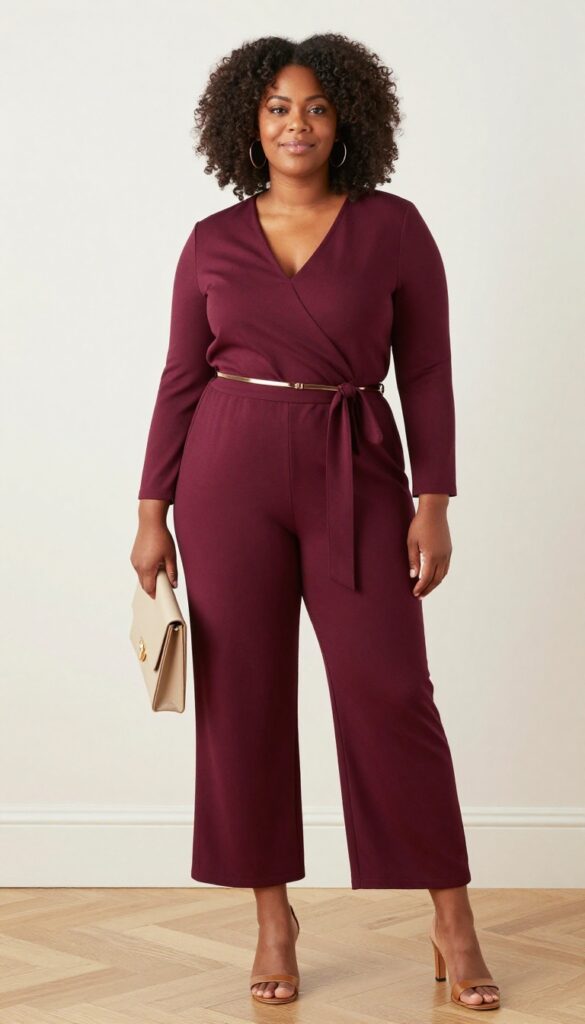 6. Jumpsuit with a Belted Waist