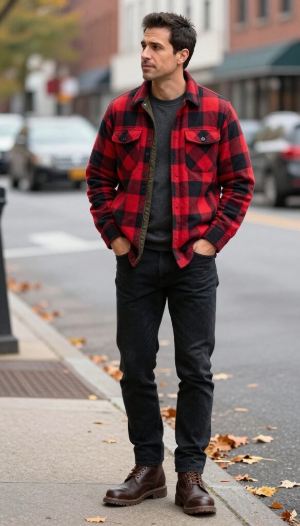 4. Utility Vest Over a Flannel
