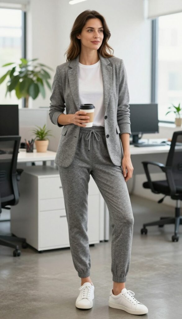 2. The Jersey Blazer with Matching Joggers
