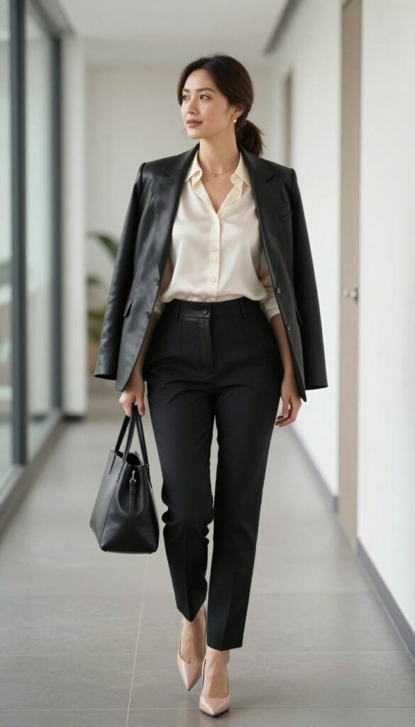 12. The Leather Accent Look
